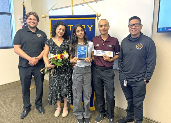 Cesar Chavez Junior High School seventh-grader Mona Alondra Leon