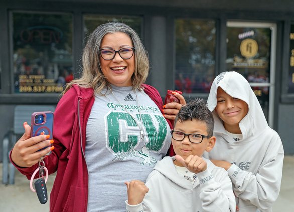 These parade goers were not shy