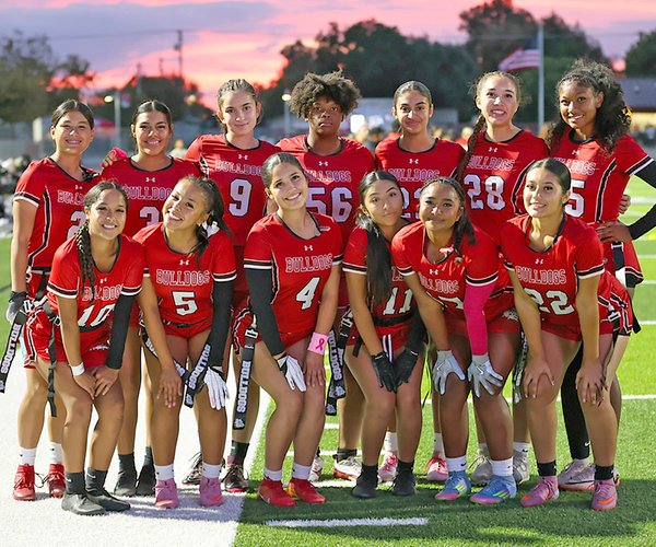 Ceres High girls flag football team qualified