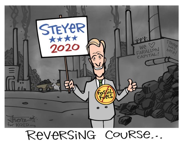Steyer gets rich off coal & oil, becomes a  climate warrior, now running for governor