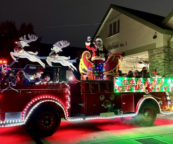 Santa Fire Truck