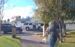 Surveillance video captured the moment a porch pirate