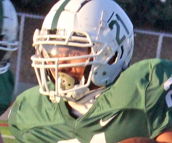 Hawk running back Sebastian Maldonado