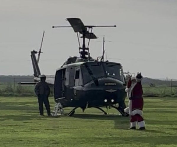 santa helicopter