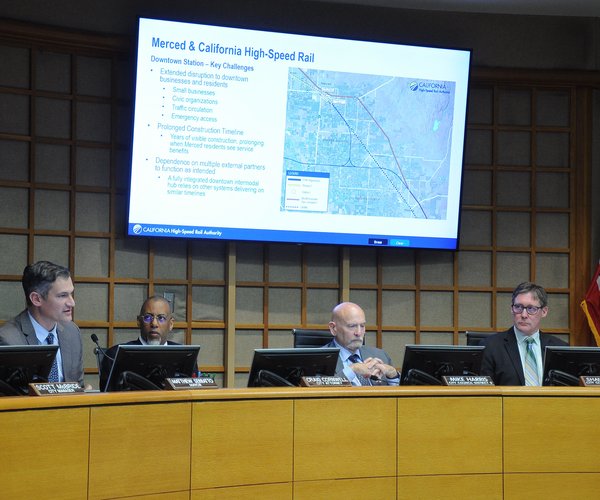high speed rail Merced Council