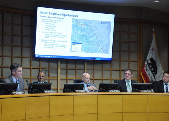 high speed rail Merced Council