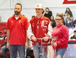 Parker Borges with parents