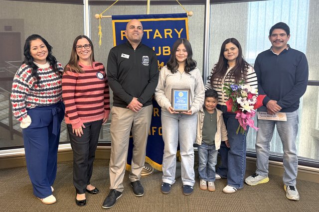 Sixth-grader Salgado honored by Rotarians