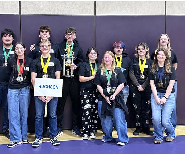 Hughson High decathlon team