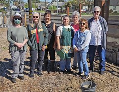 Gathered to recognize Arbor Day Ceres Garden Club