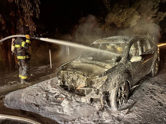 car fire