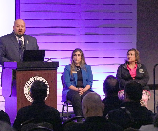 Mayor Javier Lopez delivers his State of the City address while