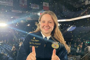 Hughson High FFA state officer