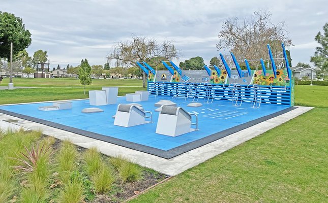 outdoor fitness court