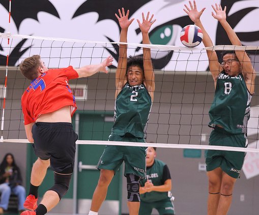 East Union-Manteca boys volleyball