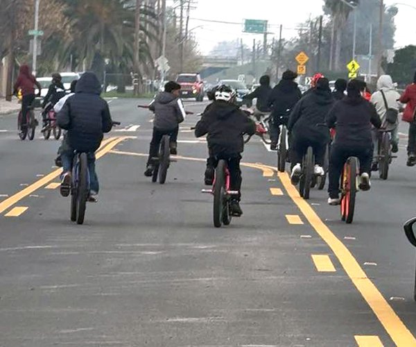 Unruly Ceres kids on bikes