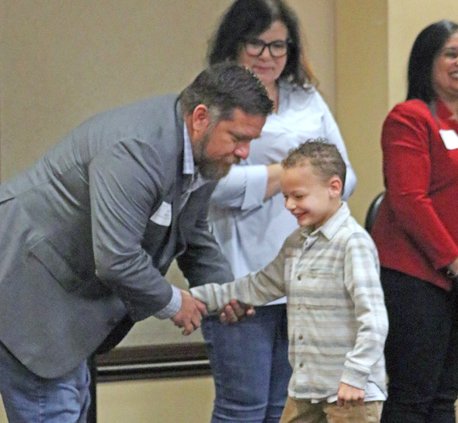 Caswell Elementary School student Isaac Largent
