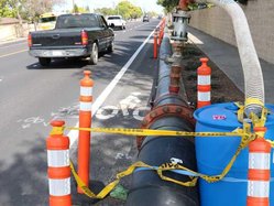 sewer line work