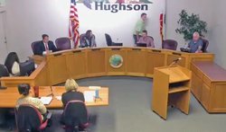 Hughson Mayor George Carr steps away
