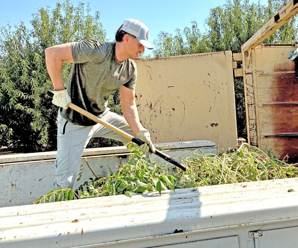 old pix of channce cleaning up