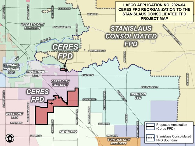 Small rural fire district merger with Stanislaus Consolidated lone option