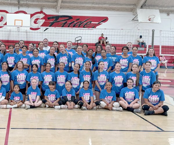 Lady Sharx Volleyball Club held a summer camp