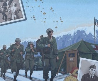 korean war mural