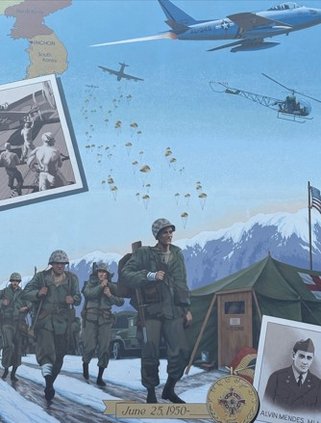 korean war mural