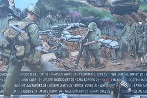 vietnam war mural