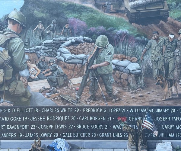 vietnam war mural