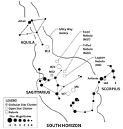 August sky map
