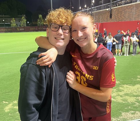Savannah Leifried with her brother Cash
