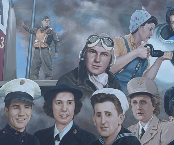WW II mural