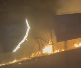 burning sign