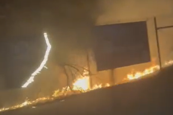 burning sign