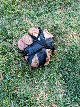 meat at cemetery