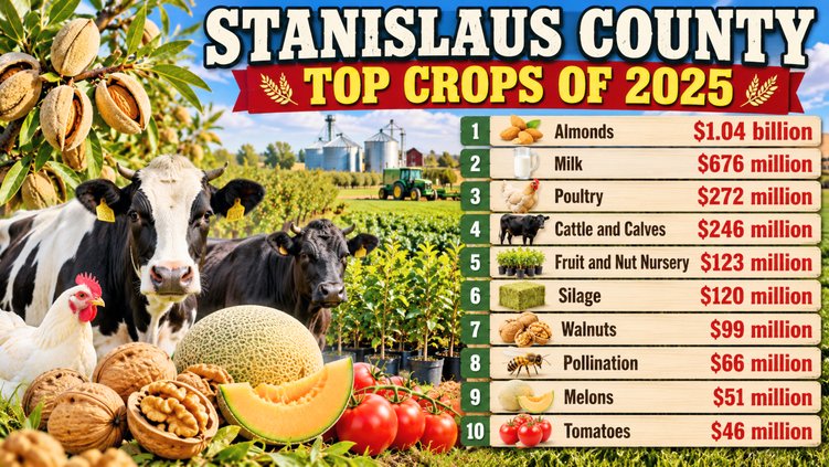 Top crops of 2025 graphic