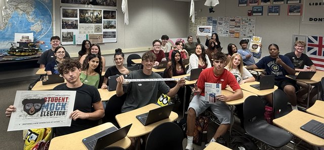 Over 730 students cast ballots on top races and state propositions in Pitman High Mock Election
