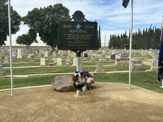 Blue Star Memorial dedicated at Newman cemetery