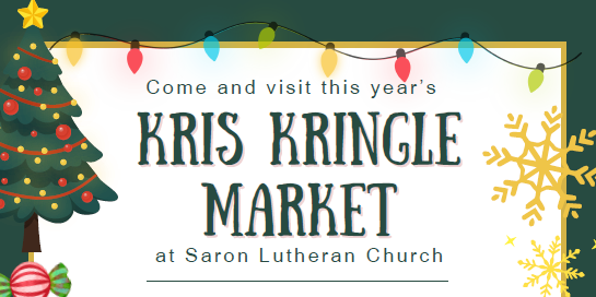 Holiday market at Saron Lutheran in November