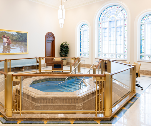 LDS bapistry