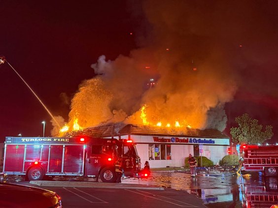Turlock office fire