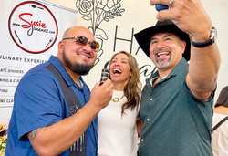 Lopez with chef Susie Jimenez