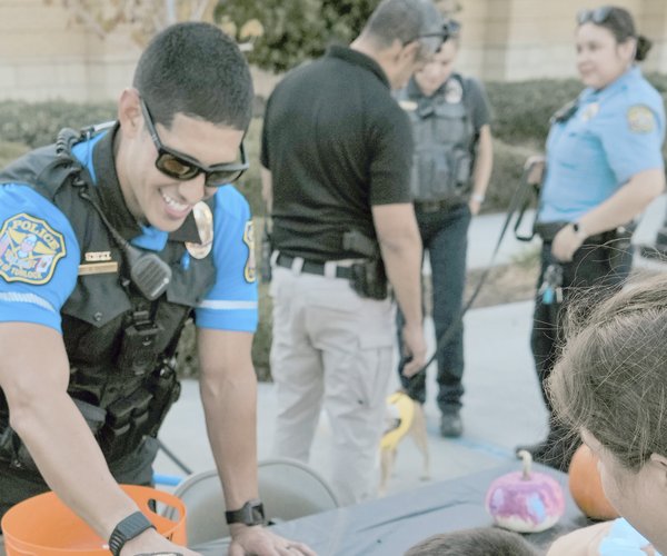 Turlock police trick or treat