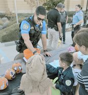 Turlock police trick or treat
