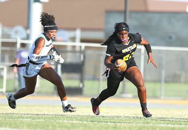 Girls volleyball, flag football playoffs