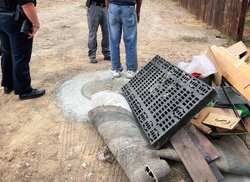 Dumping illegally