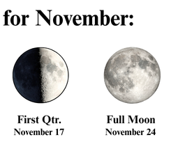 November 2026 moon calendar