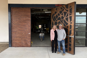 Redwood cafe doors